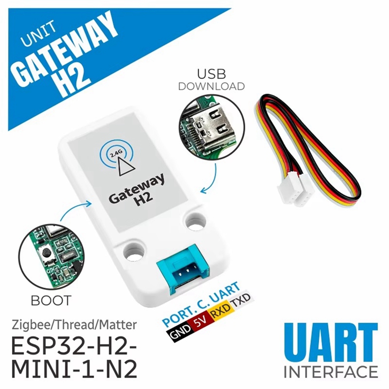 Esp32 H2 - Unità Gateway H2 Filettatura ESP32-H2/Unità Gateway